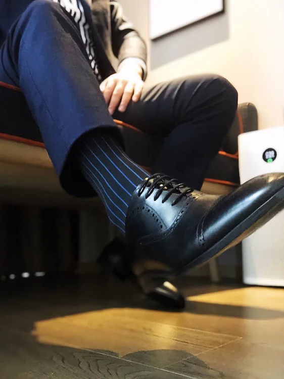 Men's Suit Socks With Stripe - Image 3