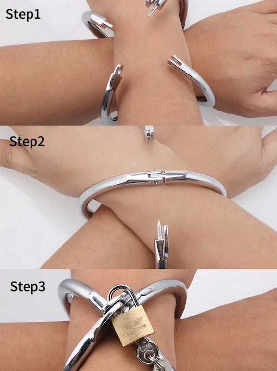 Metal Cross Sexual Handcuffs - Image 6