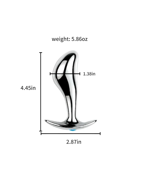 Metal Snake-Head Plug With Gem - Image 6