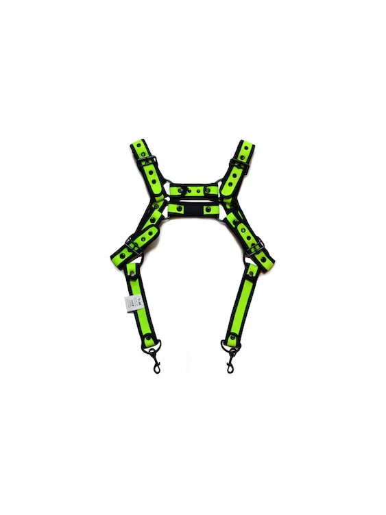 Neon Mens Body Harness With Snaps - Image 2