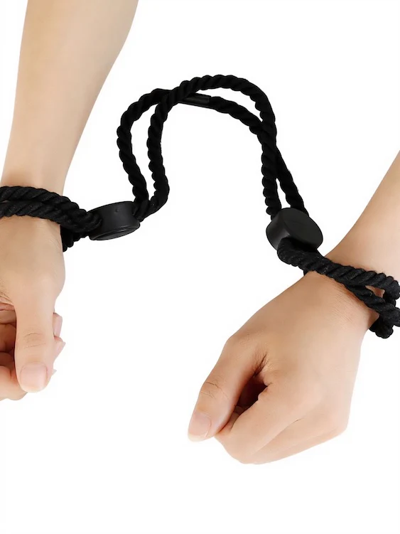 Pull-out Adjustable Bondage Rope Handcuffs - Image 4