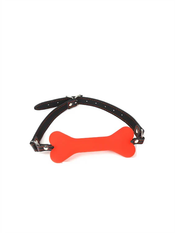 Puppy Play Silicone Dog Bone Gag - Image 3