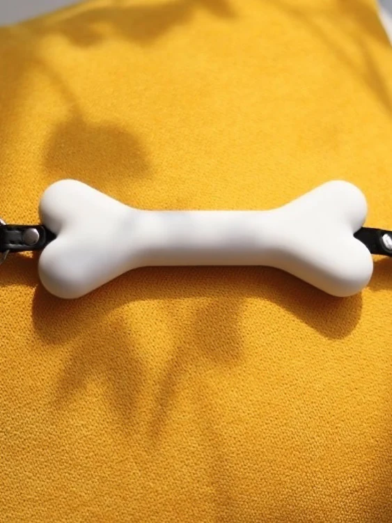 Puppy Play Silicone Dog Bone Gag - Image 6