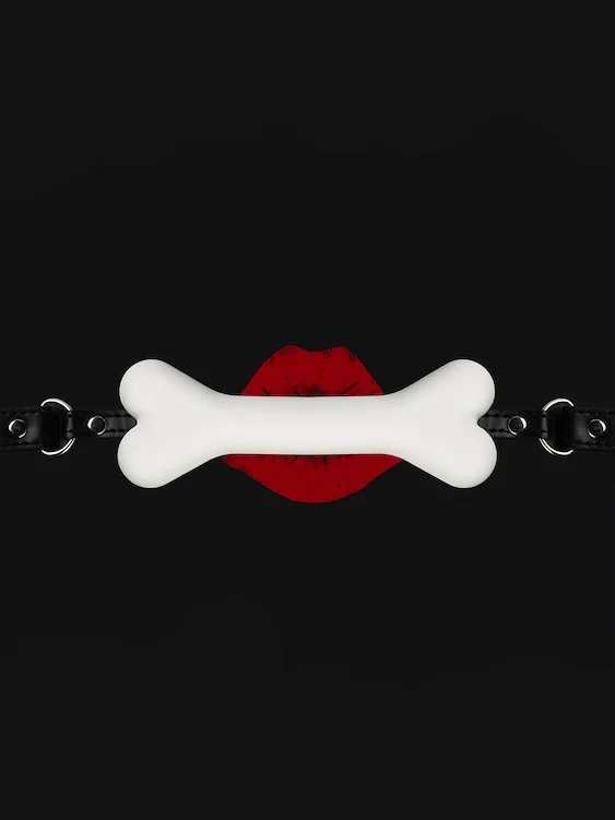 Puppy Play Silicone Dog Bone Gag - Image 7