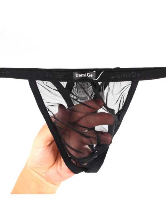 Sexy All-Transparent Mesh G-String for Seduction - Image 3