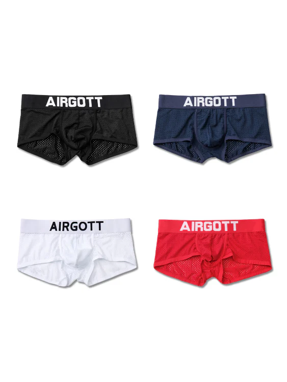 Sexy and Trendy Men's Boxer Briefs with Breathable Mesh Design and Big Pouch - Image 5