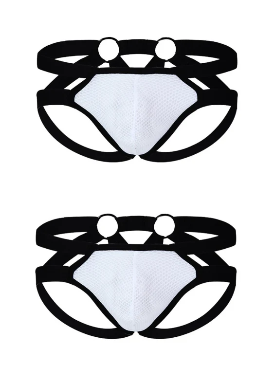 Sexy Hollow-out Thong with Low Waist - Image 5
