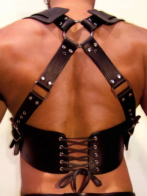 Sexy Men's Leather Harness - Image 3