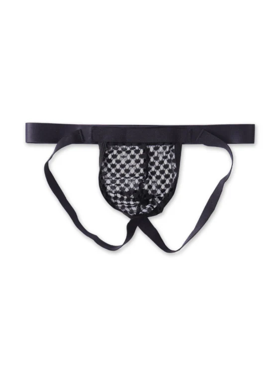 Sexy Mesh Breathable Double Pouch Thong - Image 12