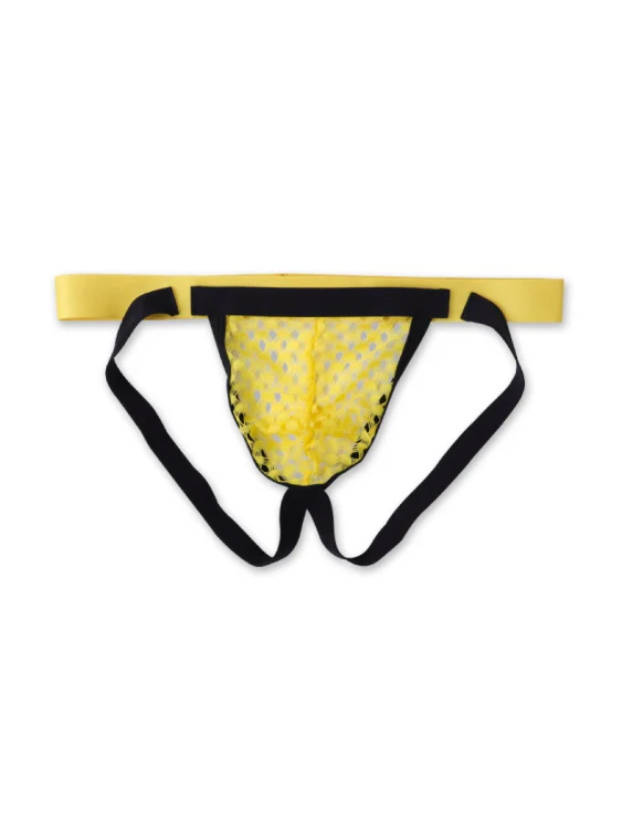Sexy Mesh Breathable Double Pouch Thong - Image 14