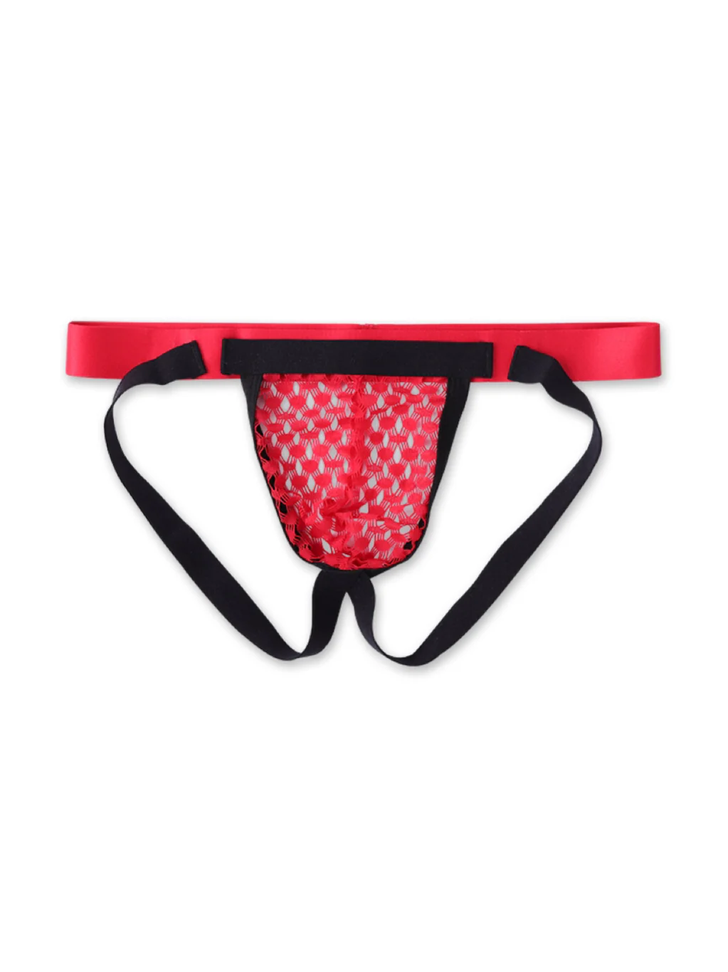 Sexy Mesh Breathable Double Pouch Thong - Image 15