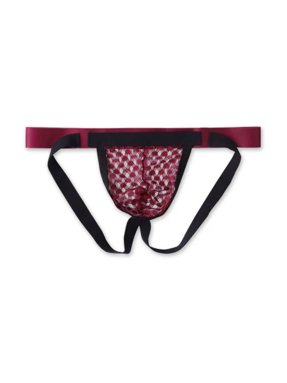 Sexy Mesh Breathable Double Pouch Thong - Image 6