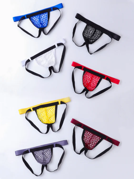 Sexy Mesh Breathable Double Pouch Thong - Image 7