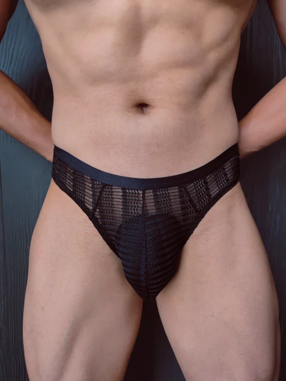 Sexy Mesh See-through Men's Triangle Underwear - Image 2