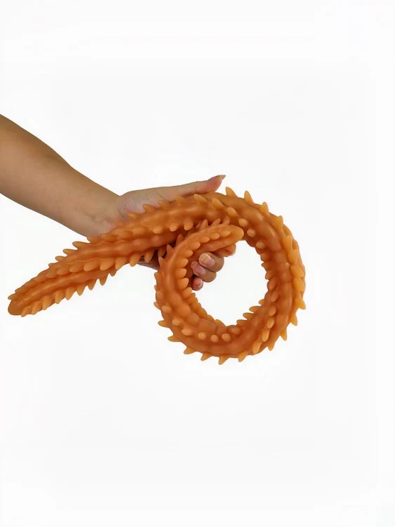 Silicone Double-Sided Colorful Tentacle Dildo - Image 4