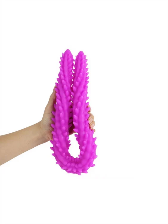 Silicone Double-Sided Colorful Tentacle Dildo - Image 5