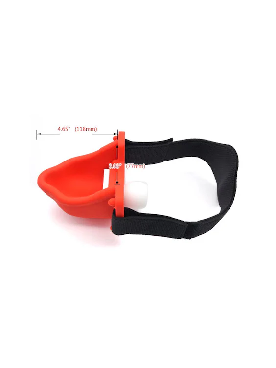 Silicone Urinal Bite Plug Mouth Gag with 4 Pieces Gag Ball - Image 8