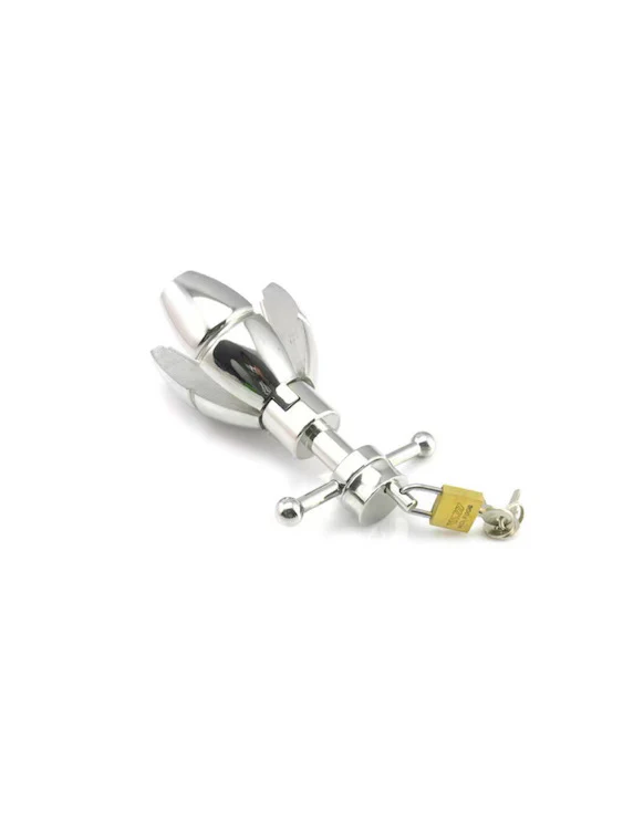 Stainless Steel Anal Lock Expanding & Locking Chastity Bum - Image 5