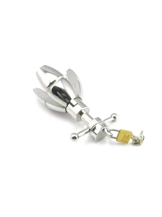 Stainless Steel Anal Lock Expanding & Locking Chastity Bum - Image 6