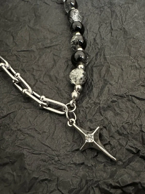Stellar Ice Titanium Steel Necklace for Men - Image 3
