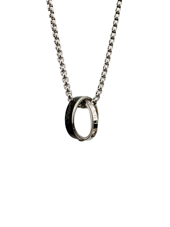 Titanium Steel Double Loop Necklace - Image 3