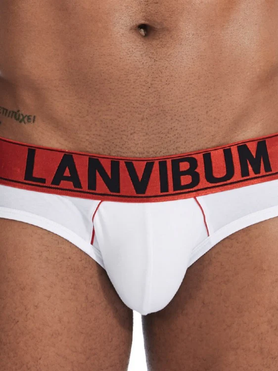 Underwear with Big Pouch and Letter Prints - Image 9