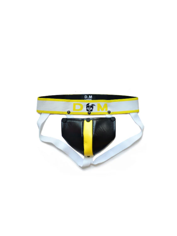 Unique Design Men's Thong with Removable Faux Leather Big Pouch - Image 3
