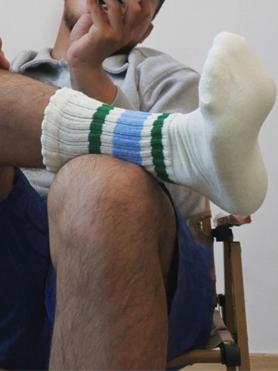 Vintage Striped White Socks - Image 3