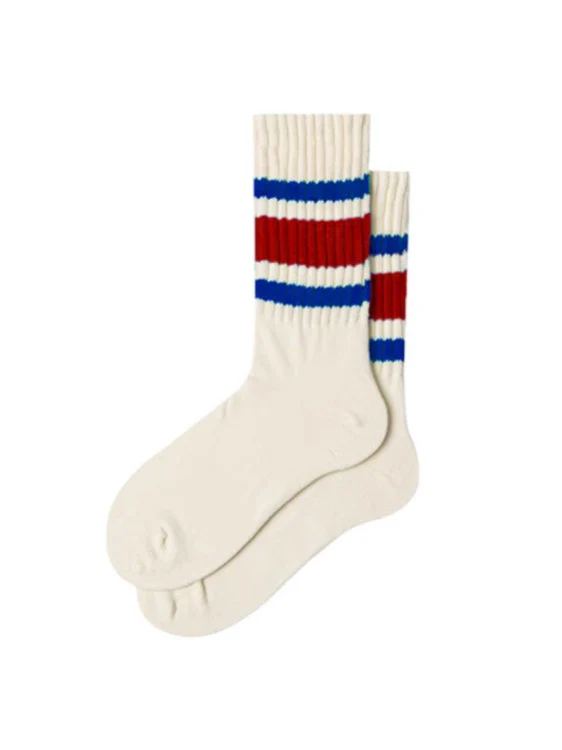 Vintage Striped White Socks - Image 4