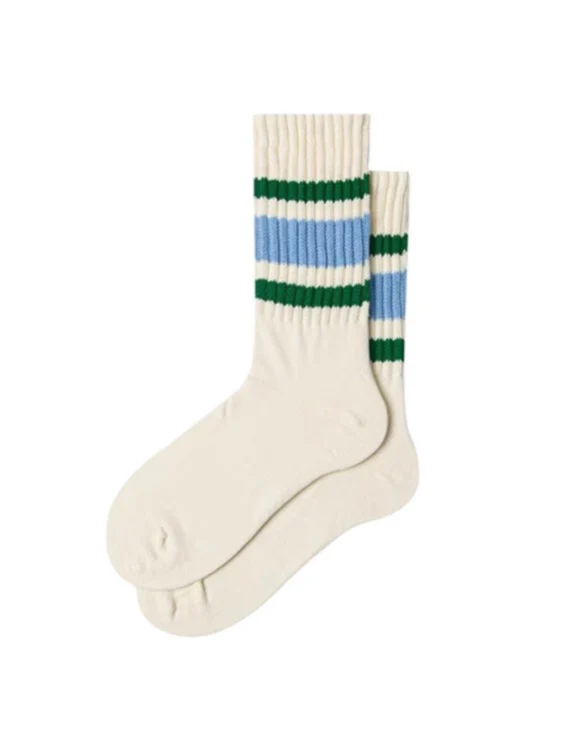 Vintage Striped White Socks - Image 6
