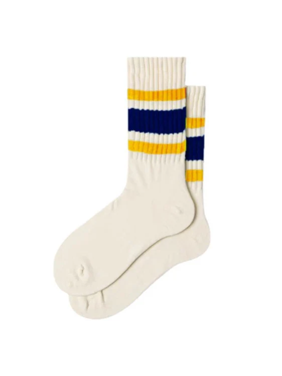 Vintage Striped White Socks - Image 7
