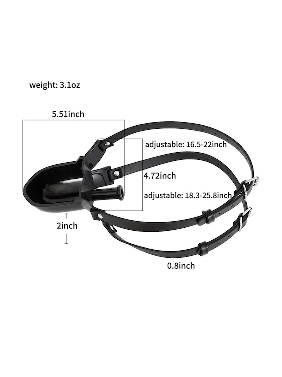 Watersport Urinal Strap On Gag - Image 3