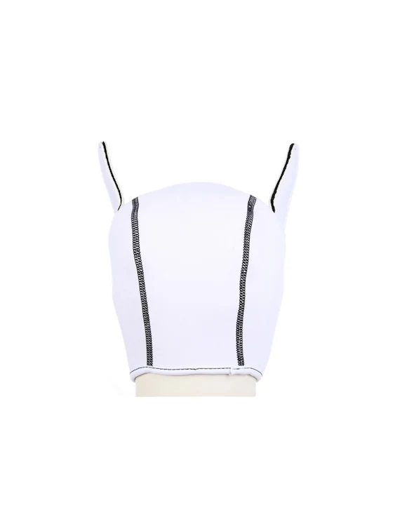 White Neoprene Pup Hood - Image 4